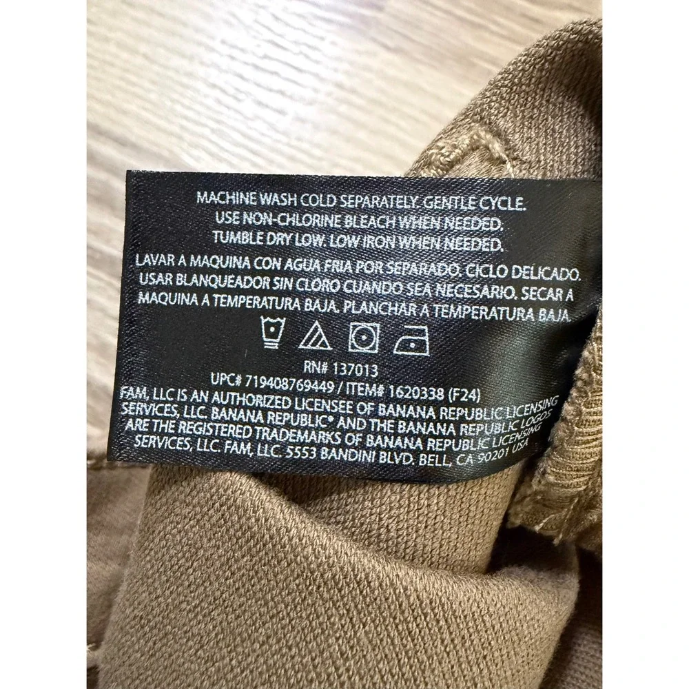 Banana Republic Khaki Chino‎ Pants Men 40x30 (39x27) Slim Cotton Stretch Whisky